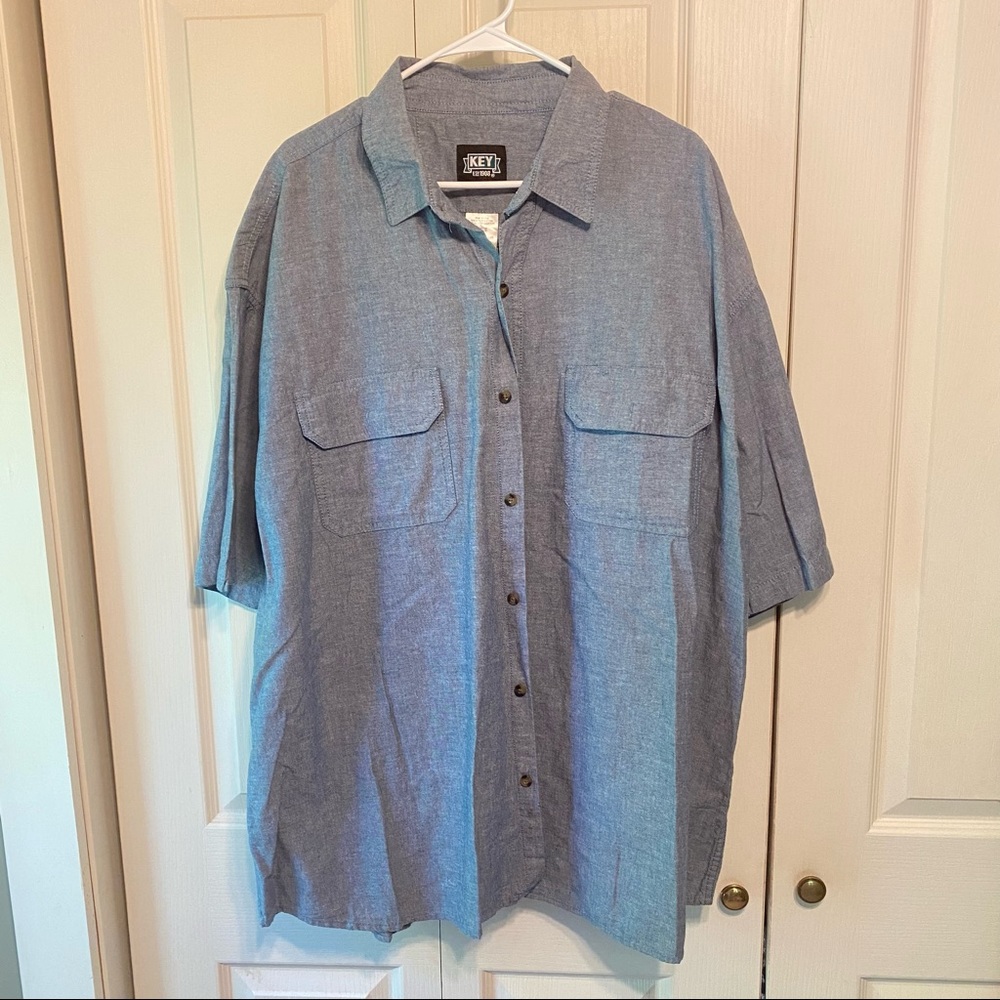 Mens Denim Button up top